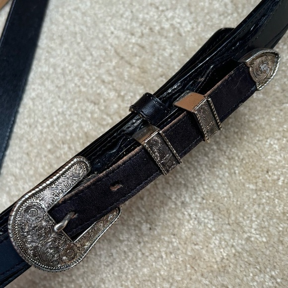 Rare Levi’s Saddleman Tooled Leather Belt Western Harvest Acorn Leaves Unisex 36 - Picture 11 of 14